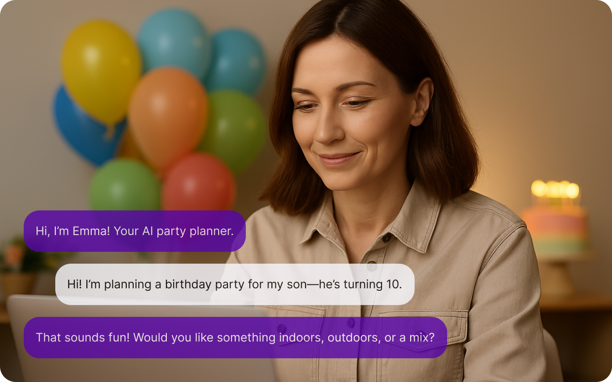 AI Party Planner Emma